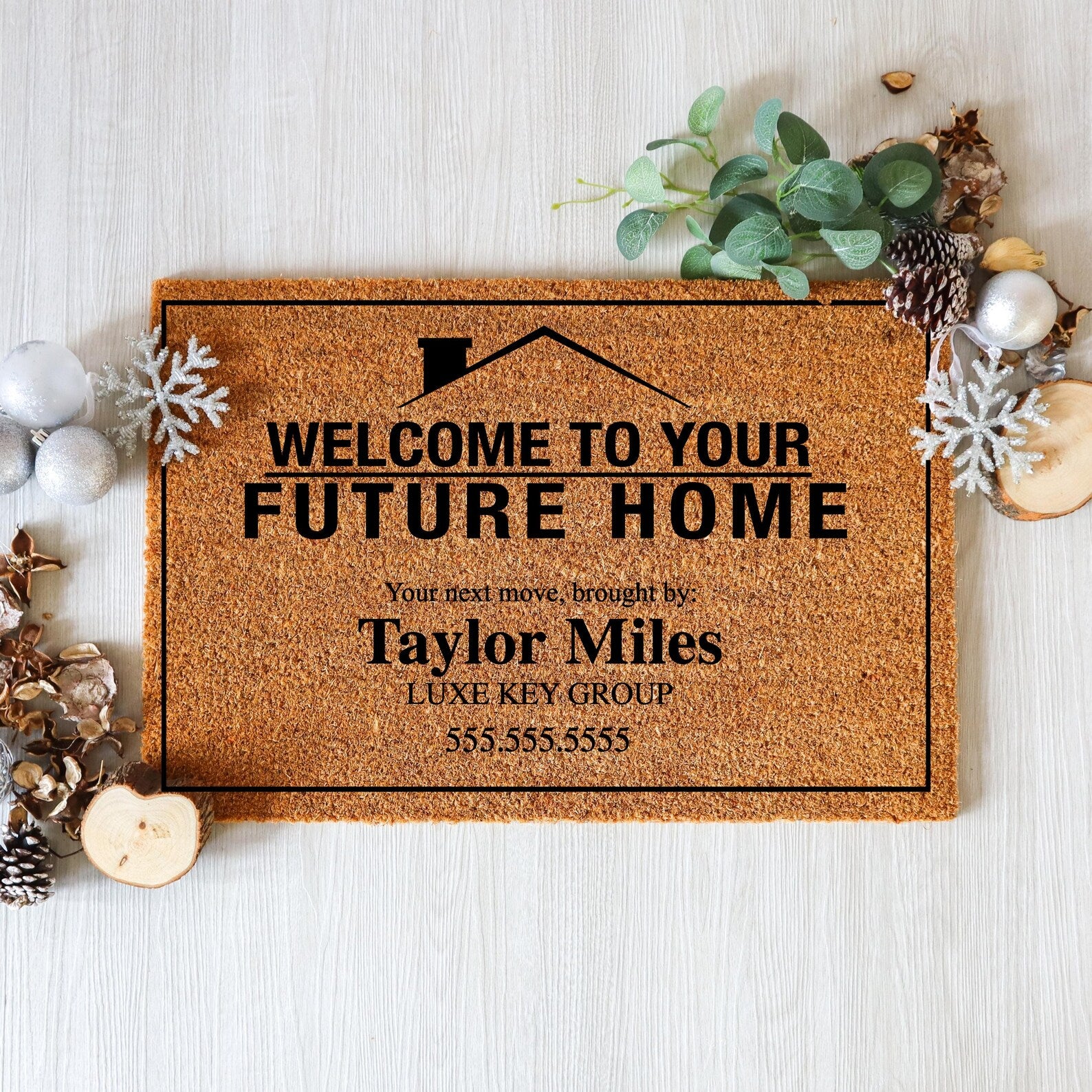 Open House “Welcome to Your Future Home” Doormat